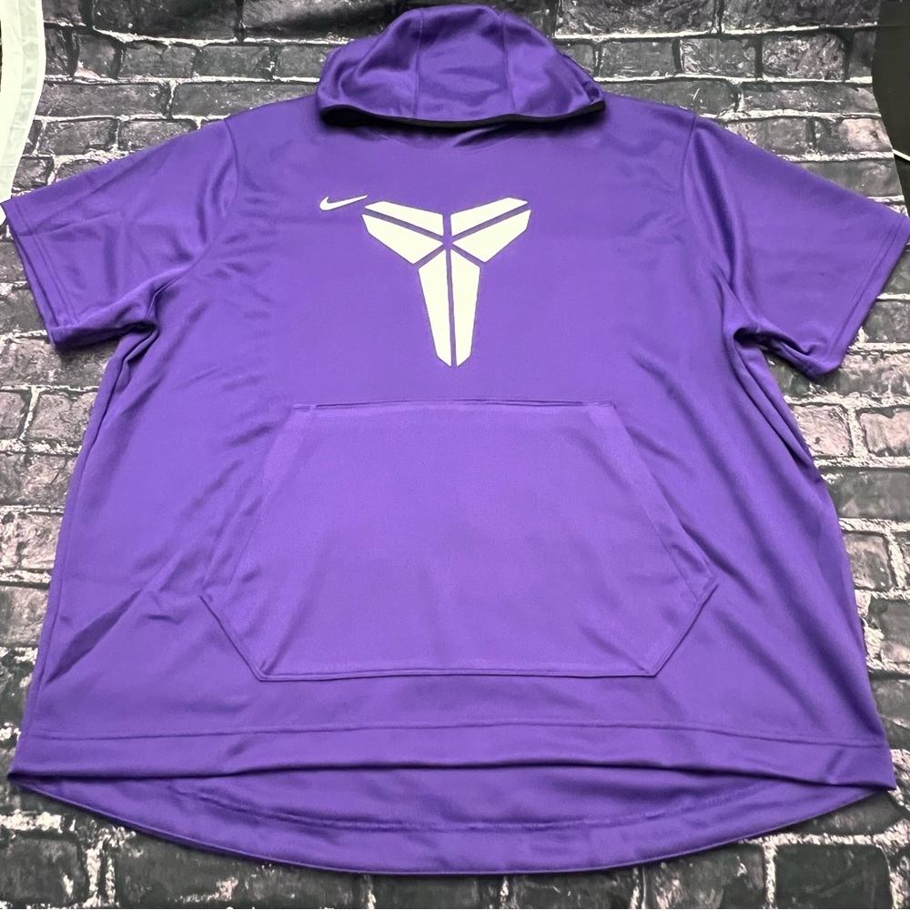 NIKE Dri-Fit Spotlight Basketball Hoodie Kobe Bryant Mamba Purple Size 4XL NEW